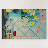 春花花花束,神の子羊/ワイン/パスソーバー ジグソーパズル (横)