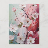 春花花葉書 ポストカード (正面)