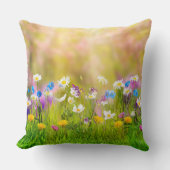 春花飾り枕 クッション (正面)