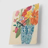 春花1 スクエア壁時計 (傾斜)