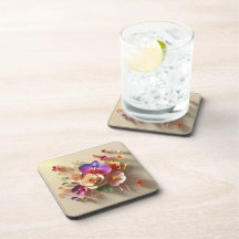 春花3Dグリーティングカード – 鮮やかバラ