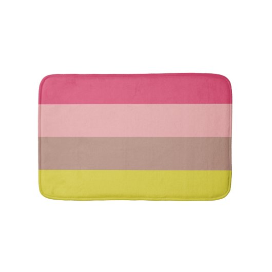 春花4ストライプ バスマット (正面)