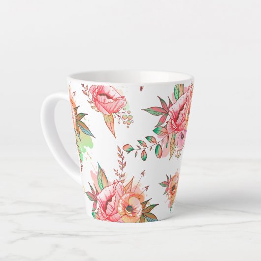 春花 カフェラテマグ (左アングル)