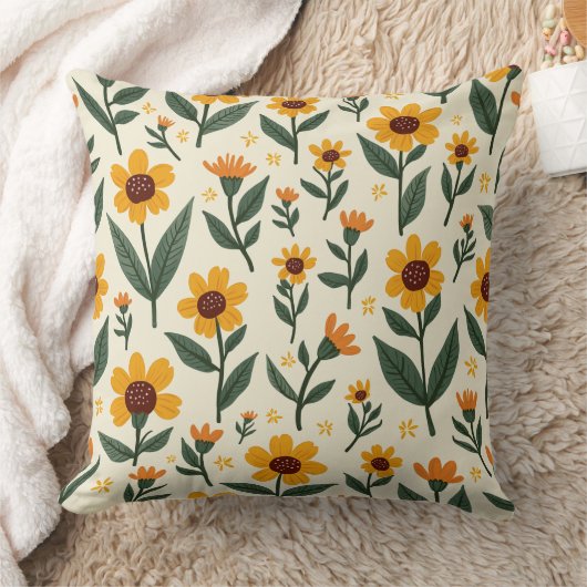 春花 クッション (ブランケット)