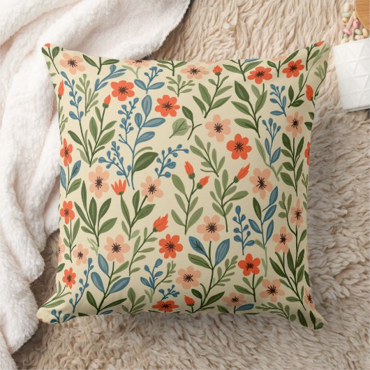 春花 クッション (ブランケット)