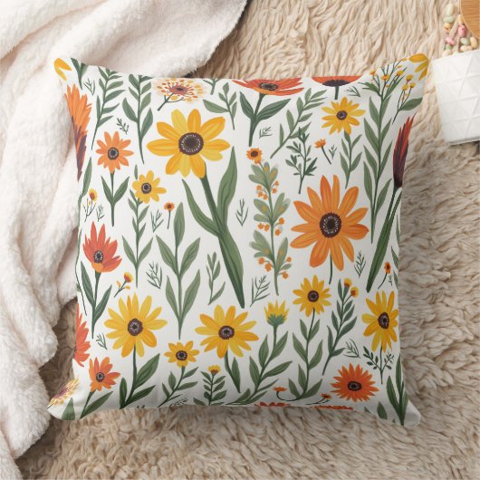 春花 クッション (ブランケット)