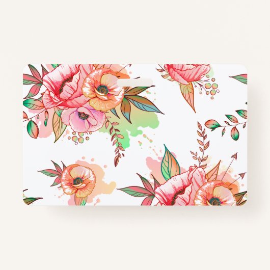 春花 バッジ (正面)