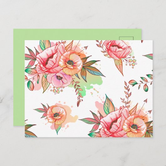 春花 ポストカード (正面/裏面)