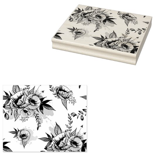 春花 ラバースタンプ (押印)