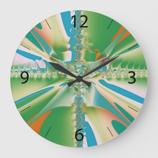 春花 ラージ壁時計 (正面)