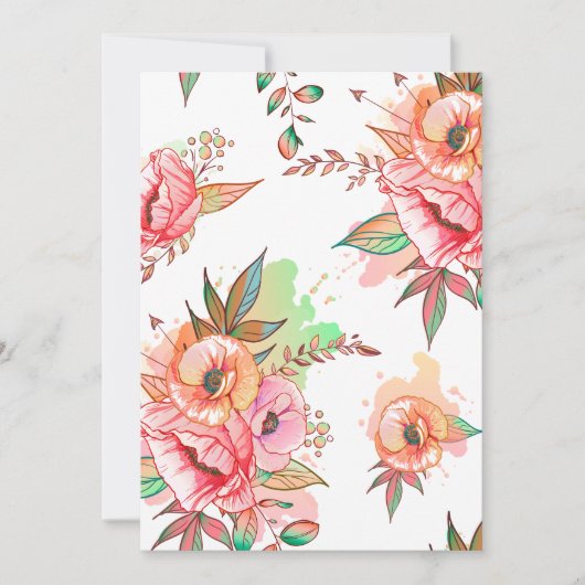 春花 招待状 (正面)