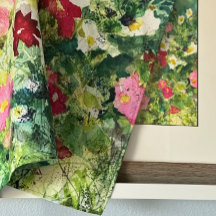 春芸術水彩花模様