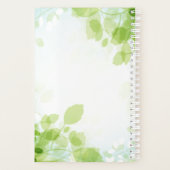 春葉の水の色の緑と名前 プランナー手帳 (裏面)