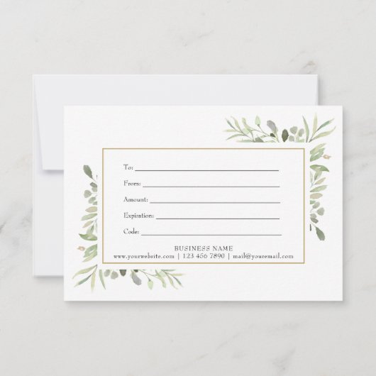 春葉ギフト券 (裏面)