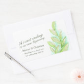 春葉グロー結婚アートのキャンディ 長方形シール (封筒)