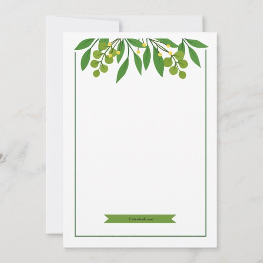 春葉招待状 招待状 (裏面)