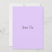 春薄紫グリーンワイルドフラワーボホ庭園の結婚式 招待状 (裏面)