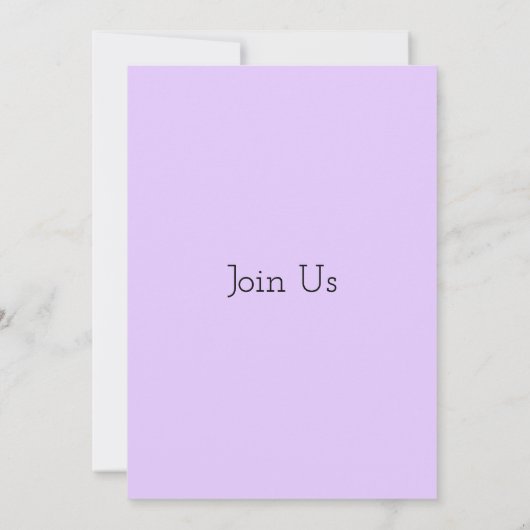 春薄紫グリーンワイルドフラワーボホ庭園の結婚式 招待状 (裏面)