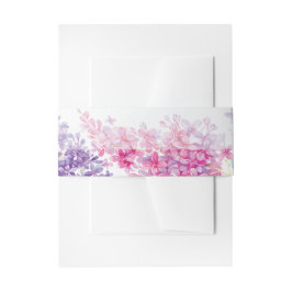 春薄紫フラワーブロッサム結婚-フローラ 招待状ベリーバンド