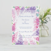 春薄紫フラワーブロッサム結婚-フローラ 招待状 (スタンド正面)