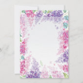 春薄紫フラワーブロッサム結婚-フローラ 招待状 (裏面)