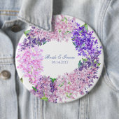 春薄紫フラワーブロッサム結婚-フローラ 缶バッジ (インサイチュ)