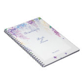 春薄紫フラワー結婚フローラのゲストブック ノートブック (右側)