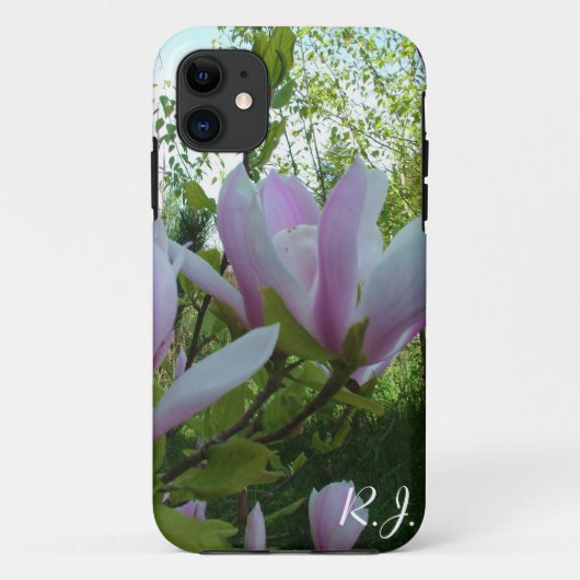 春薄紫マグノリア花 Case-Mate iPhoneケース (裏面)