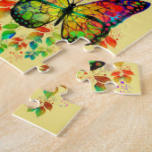 春蝶カラフル自然 ジグソーパズル (側面)