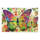 春蝶カラフル自然 枕カバー (裏面)