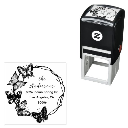 春蝶スエレガントクリプト差出人住所 セルフインキングスタンプ (インサイチュ)