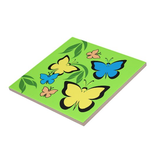 春蝶パターン タイル (側面)