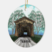 春被覆ブリッジセラミックラウンドオーナメント セラミックオーナメント (左)