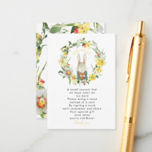 春要求カード用のベビー本