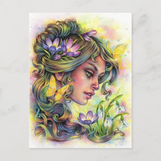 春覚醒はがき ポストカード (正面)