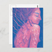 春覚醒ドライアドファンタジーガールマジカルフォレスト ポストカード (正面/裏面)