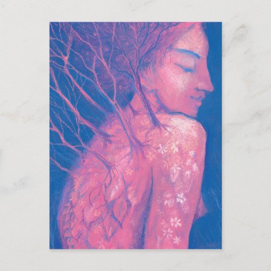 春覚醒ドライアドファンタジーガールマジカルフォレスト ポストカード (正面)