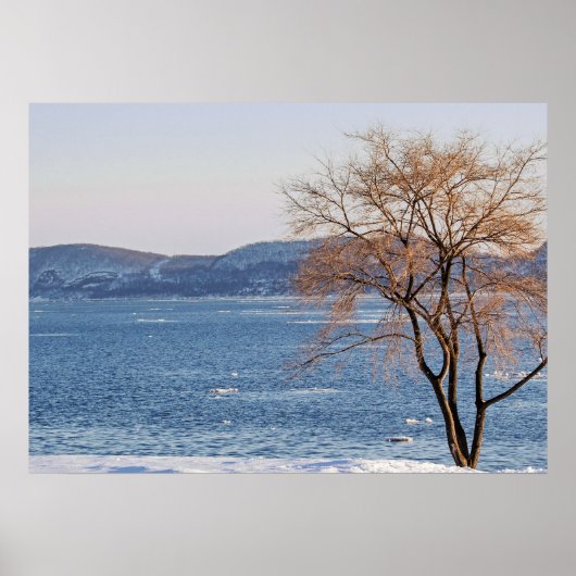 春解凍蒸気船波止場 ポスター (正面)