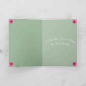 春誕生日カード カード (内部)