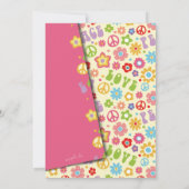 春誕生日パーティーの招待 招待状 (裏面)