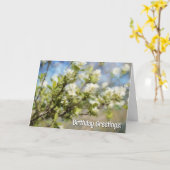 春誕生日花花誕生日カード カード (黄色い花)