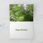 春誕生日薄紫 カード (内部)