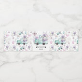 春誕生日 パーソナライズされた ペットボトルラベル (シングルラベル)