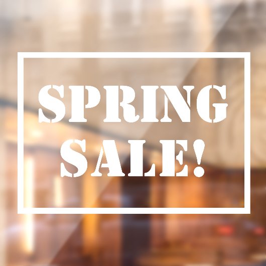 春販売の看板ウィンドウの固定 ウィンドウサイン (シート2)