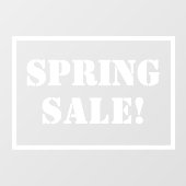 春販売の看板ウィンドウの固定 ウィンドウサイン (シート)