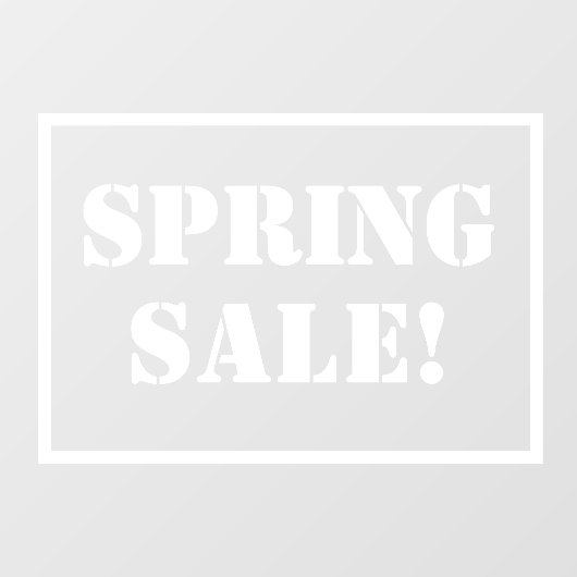 春販売の看板ウィンドウの固定 ウィンドウサイン (シート)