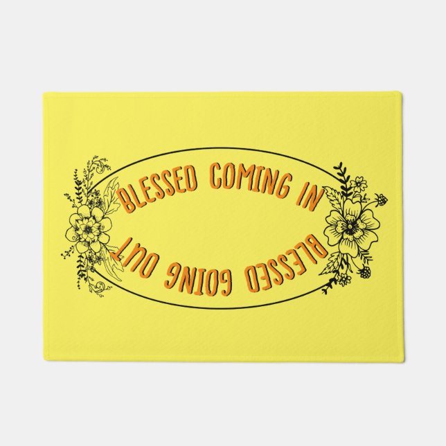 春賛美来の出賛美行中 ドアマット (正面)