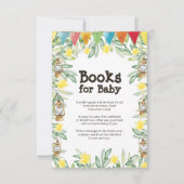 春赤ちゃんシャワーブックリクエストエンクロージャカード 招待状 (正面)