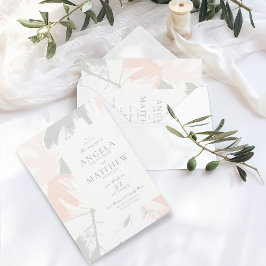 春赤面セージ抽象芸術招待状 招待状