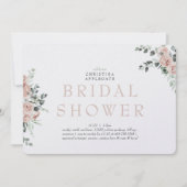 春赤面バラ丸ブライダルシャワー 招待状 (正面)